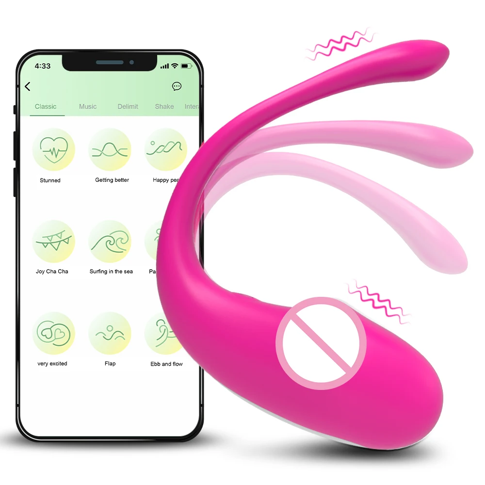 Wearable Underwear Vibrating Egg With APP Bluetooth Remote Control G-spot Clitoral Stimulator For Female Masturbation Sex Toy