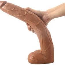 17inch Realistic Super Long Dildo - Long-Dick Penis Sex Toys for Women - Brown