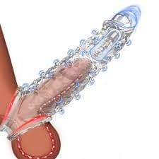 Male sex toys crystal penis enlargement extensions penis cock sleeve toy