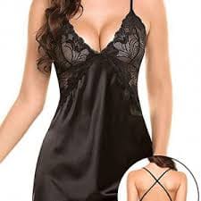 Intimate Deep V Lace Night Dress Sex Lingerie for Women - Sex Toys